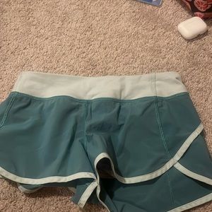 Teal and blue lululemon ivivva shorts